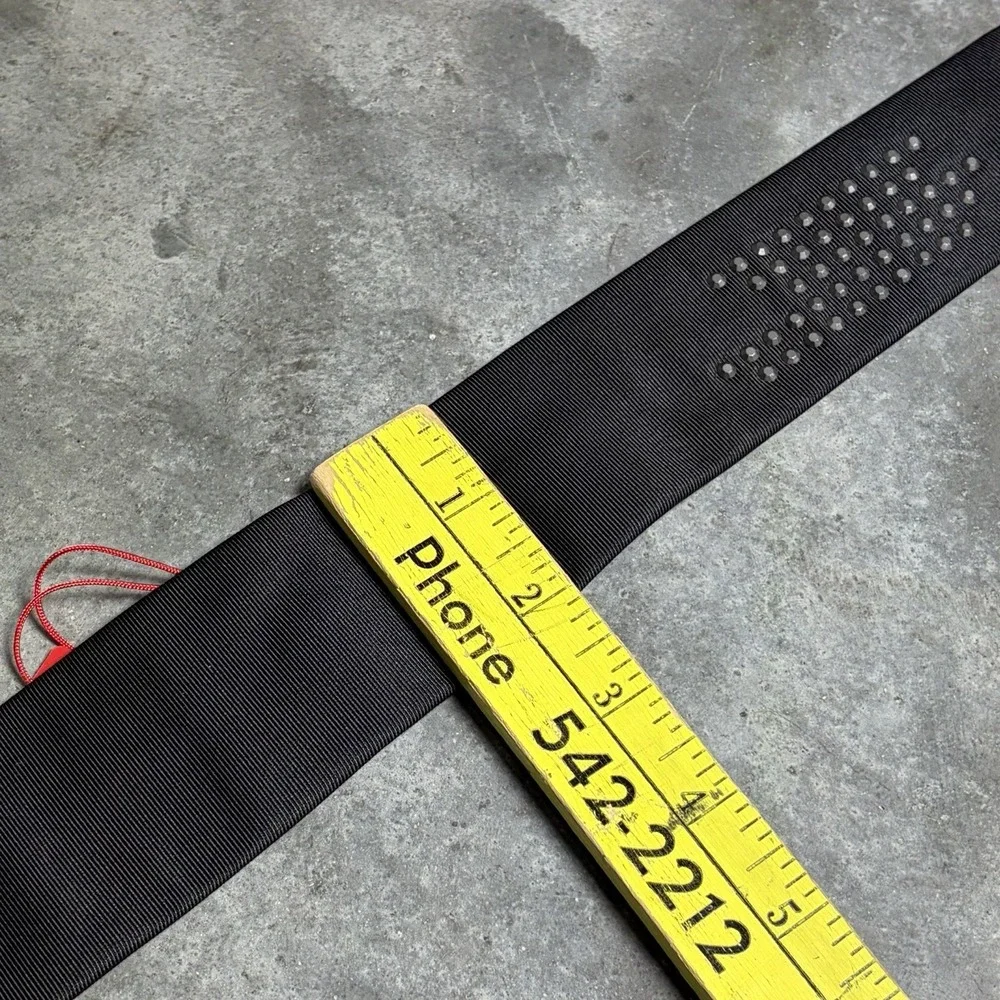 Hugo Boss Black Silk Skinny Tie With Silver Studs Embellished Y2K Designer NWT